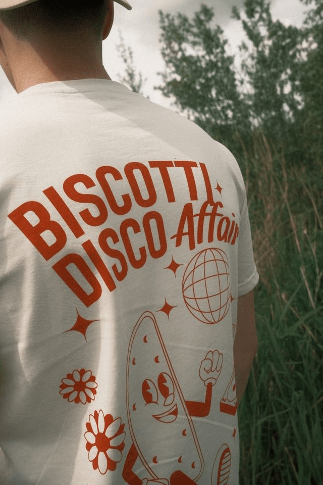 Vintage White Regular Tee - BISCOTTI DISCO AFFAIR 