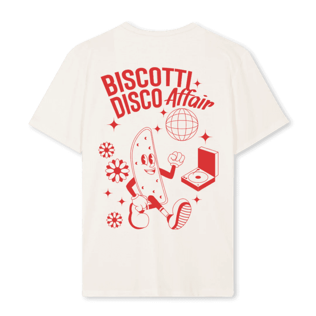 Vintage White Regular Tee - BISCOTTI DISCO AFFAIR 